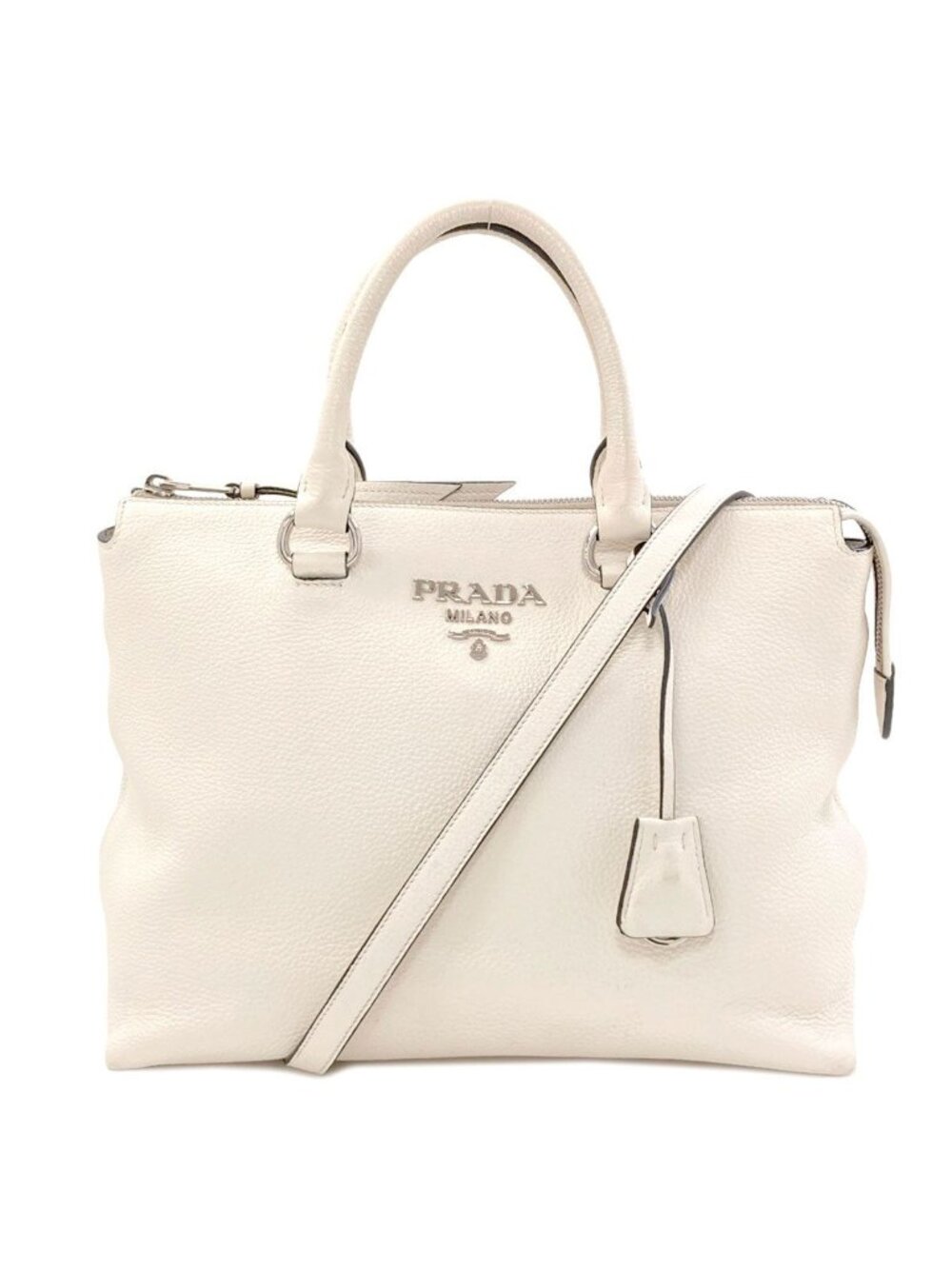Prada Handbag Calfskin White